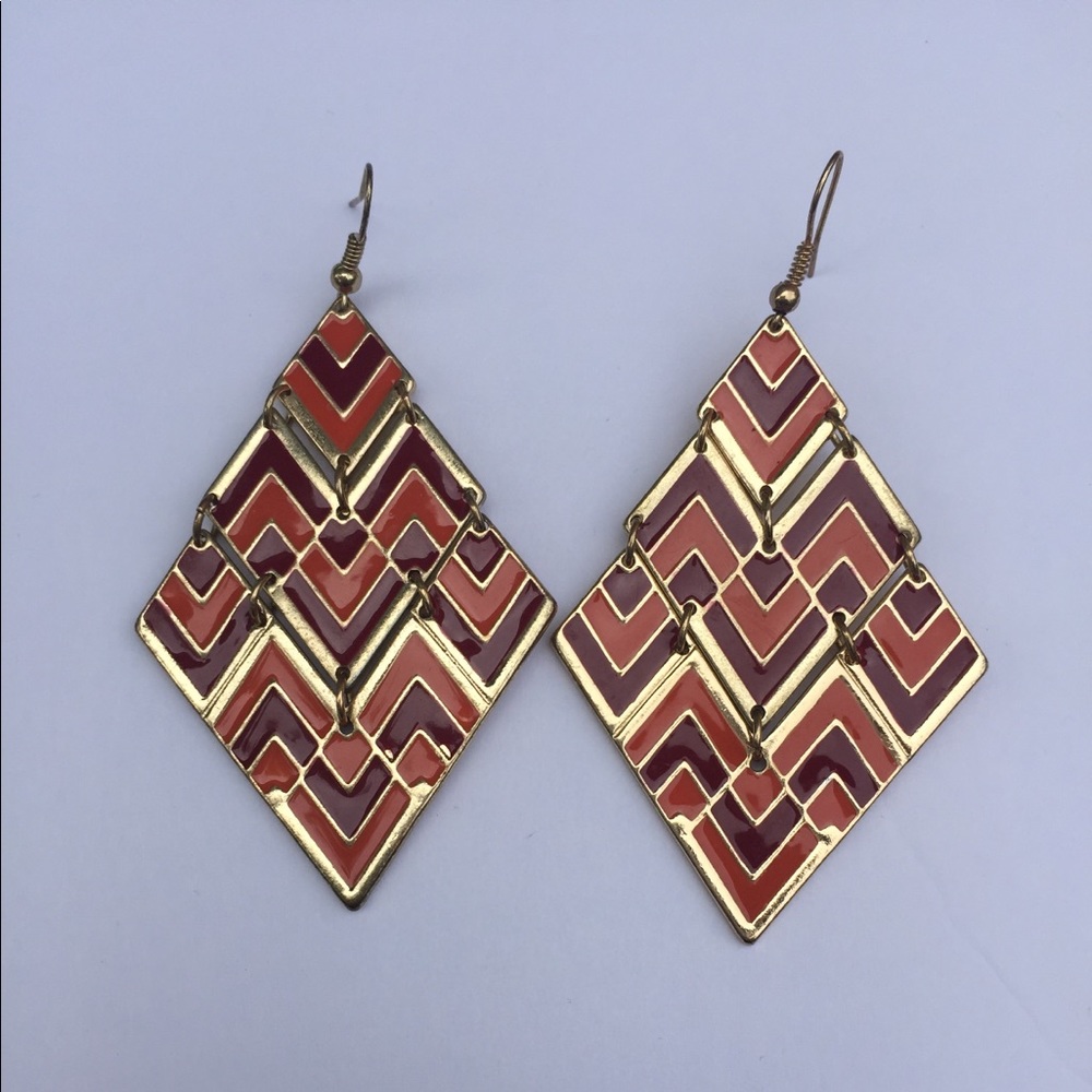 Geometric Pattern Earrings
